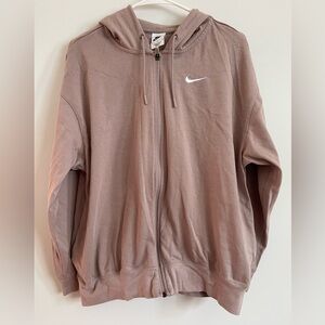 Nike Loose Fit Zip Up Hoodie 100% Cotton | Size M